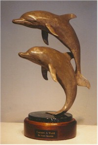 Bottle Nose Dolphins "Catchin' a Wave"